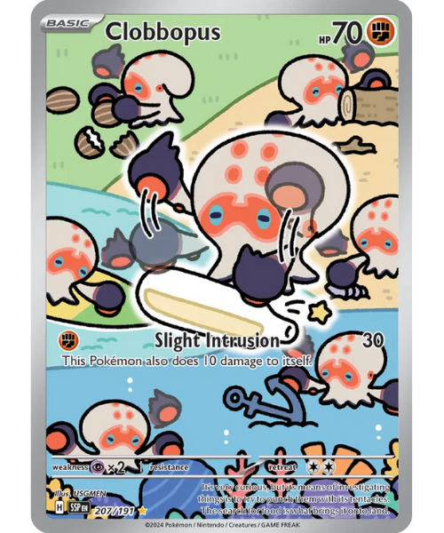 Scarlet & Violet Surging Sparks 207/191 - Clobbopus [Illustration Rare]