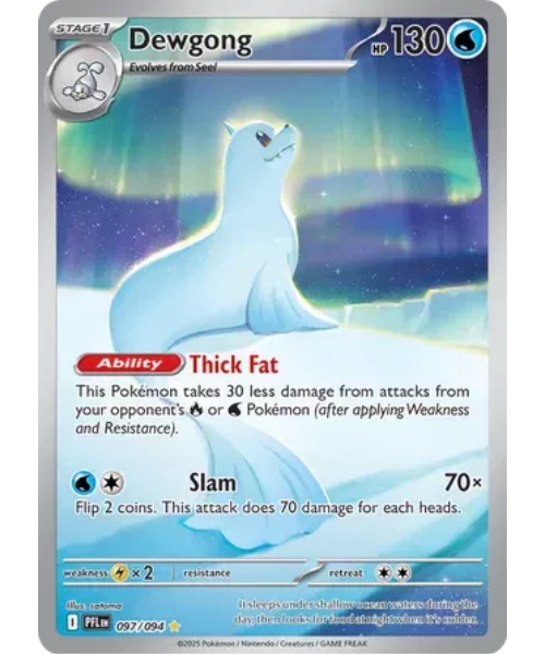 Mega Evolution - Phantasmal Flames 097/094- Dewgong [Illustration Rare]