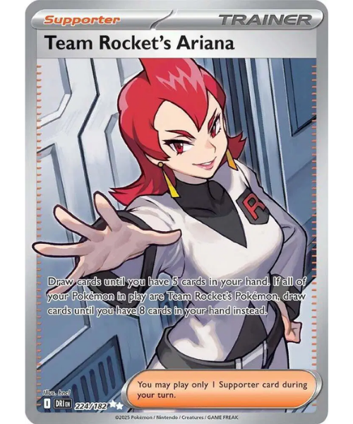 Scarlet & Violet - Destined Rivals 224/182 - Team Rocket's Ariana [Ultra Rare]