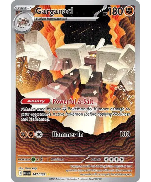 Mega Evolution Base 147/132 - Garganacl [Illustration Rare]