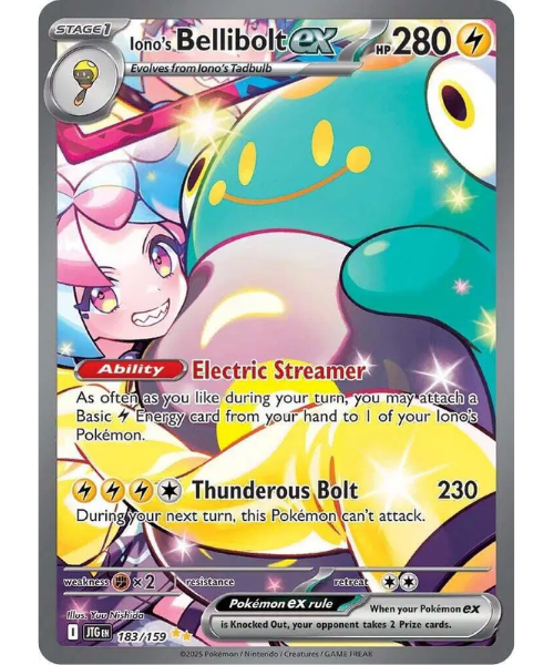 Scarlet & Violet - Journey Together 183/159 - Iono's Bellibolt ex [Special Illustration Rare]