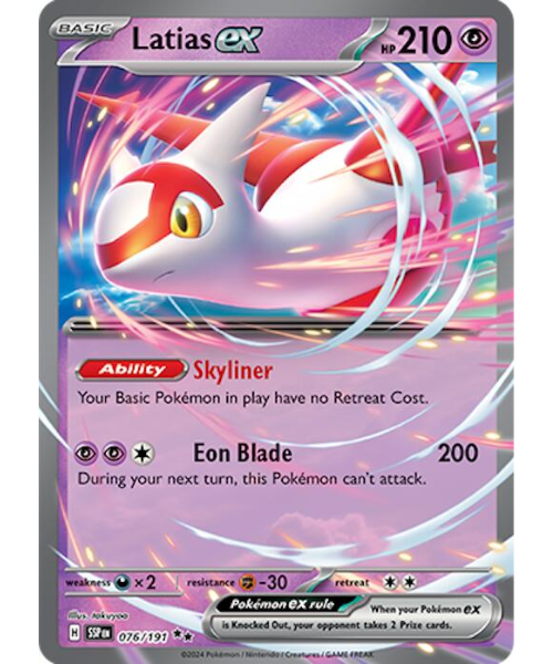 Latias EX - Double Rare Holo 076/191 [Scarlet & Violet Surging Sparks]