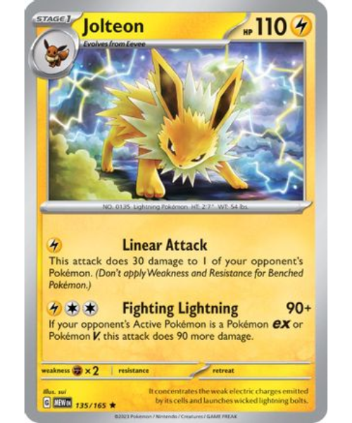 Jolteon - Holo Rare 135/165 [Scarlet & Violet 151]