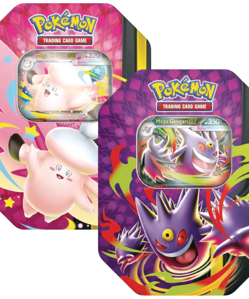 Pokémon TCG - Mega Moonlit Tin Bundle of 2 - Mega Clefable EX/Mega Gengar Ex