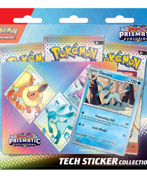 Pokemon TCG Scarlet & Violet Prismatic Evolutions Tech Sticker Collection
